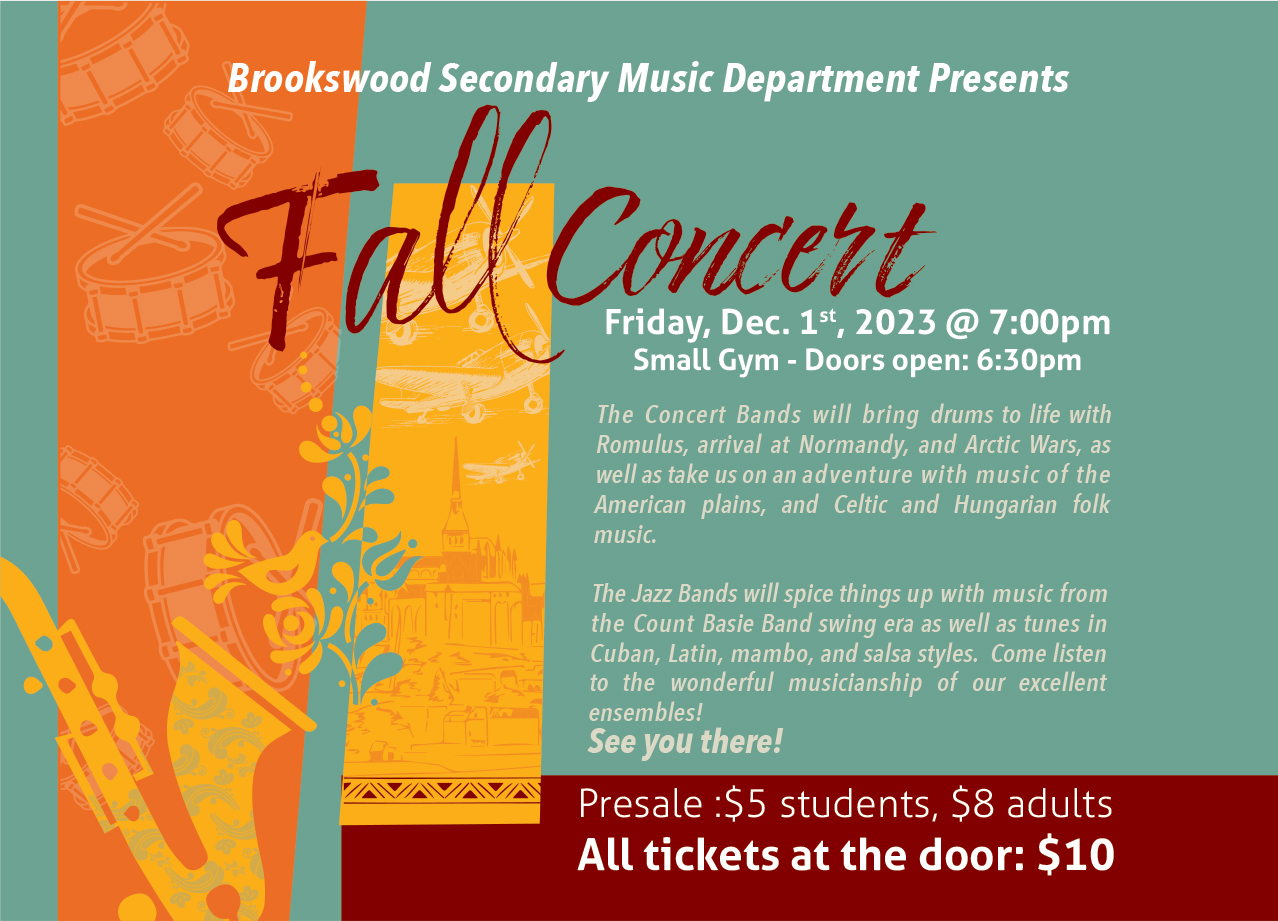 Brookswood Music Department Fall Concert